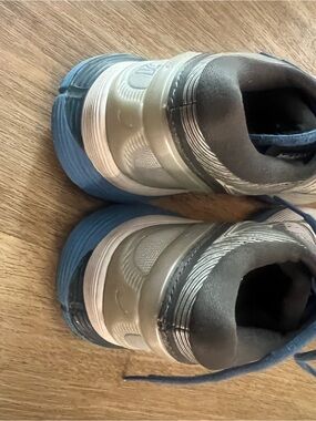 Asics Gray Blue White Women's Running Sneakers